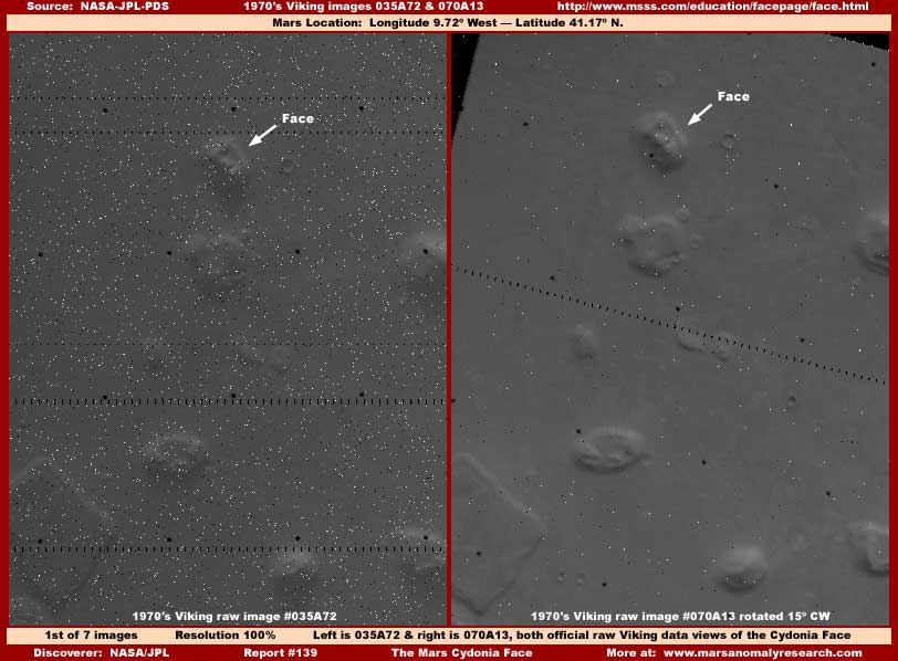 cydonia face of mars